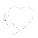 LED 25x25 Shaped Hanging Decorations Lights Illuminative Heart Star Fairy Battery Powered