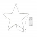 LED 25x25 Shaped Hanging Decorations Lights Illuminative Heart Star Fairy Battery Powered