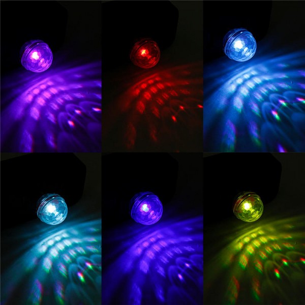 Mini RGB LED Disco Party Light Ball Mobile Phone USB Sound Control Crystal Magic Lamp For Car Hime Christmas