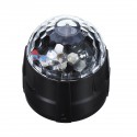 Sound Active RGB LED Stage Light Crystal Ball Disco Xmas Club DJ Party With Remote