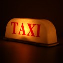 Universal 26cm TAXI Cab Sign Car Magnetic Lamp Roof Top Topper Light Waterproof Yellow