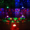 Wireless bluetooth Crystal Magic Ball Speaker Colorful Rotating Stage RGB LED Projector Light 1500mah for KTV Dance Bar