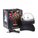 Wireless bluetooth Crystal Magic Ball Speaker Colorful Rotating Stage RGB LED Projector Light 1500mah for KTV Dance Bar