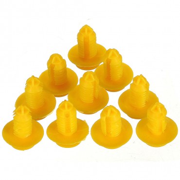 10PCS Rover 75 ZT Clips Sill Kick Plate Cover Trim Fasteners Yellow