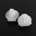 10PCS White Exterior Door Moulding Fastener Clips For Peugeot