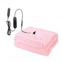 110x70cm 12V Car Electric Heated Fleece Blanket Warm Winter Cover Heater