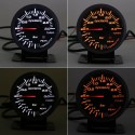 12V 0-3Bar 2.3 Inch LED Pointer Turbo Boost Pressure Gauge Bar Meter Black Vacuum Press Meter