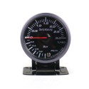 12V 0-3Bar 2.3 Inch LED Pointer Turbo Boost Pressure Gauge Bar Meter Black Vacuum Press Meter