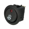 12V 20A Illuminated LED Fog Light Round Rocker SPST Switch On/Off Dash Light For Car Van