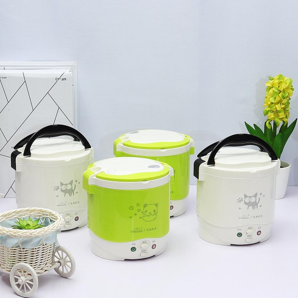 12V 24V 1L 100W Mini Rice Cooker Steamer Electric Food Steamer Lunch Box Portable