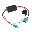 12V Car FM & AM Radio Antenna Adapters Audio Amplifier Stereo Wiring Cable