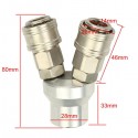 1Pcs 2/3Way 12mm CR-V Air Pump High Pressure Self Locking Quick Connector Pipe Adapter