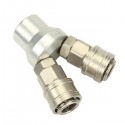 1Pcs 2/3Way 12mm CR-V Air Pump High Pressure Self Locking Quick Connector Pipe Adapter