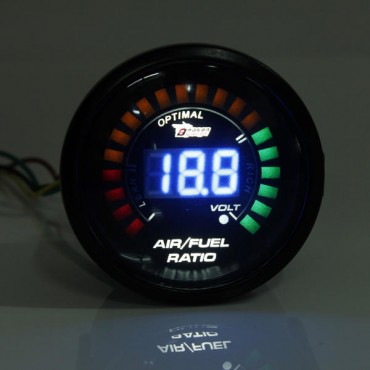 2 Inch 52MM 20 LED Digital Car Air Fuel Ratio Monitor Racing Gauge