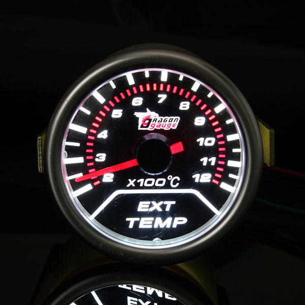 2 Inch 52MM Universal Car Red Led Exhaust Gas Temperature Temp EGT