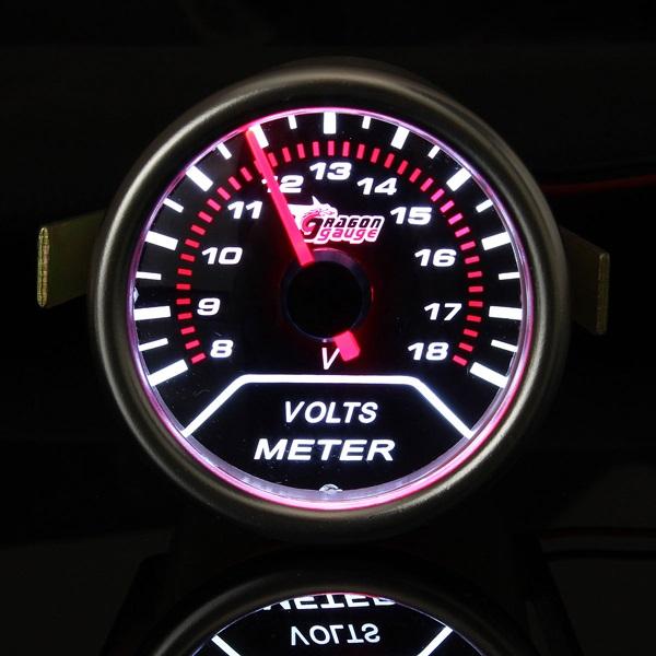 2 inch 52mm Universal Auto Red LED Voltage Car Volt Gauge 8 18V Meter