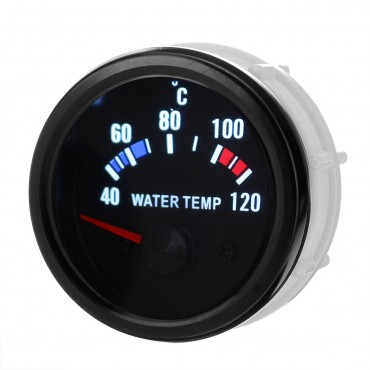 2Inch 52mm Water Temperature Gauge Kit Digital LED Display Black Face with Sensor