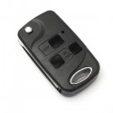 3 Buttons Conversion Flip Key Remote Fob Case For Lexus IS200