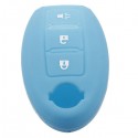 3 Buttons Remote Key Fob Case Silicone Cover Protecting For Nissan