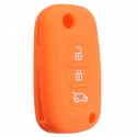 3 Buttons Silicone Flip Key Cover Case Fob For Renault Clio Kangoo Megane Modus