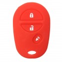 3 Buttons Silicone Key Cover Case For Toyota Sienna Tacoma Tundra Remote Key
