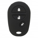 3 Buttons Silicone Key Cover Case For Toyota Sienna Tacoma Tundra Remote Key