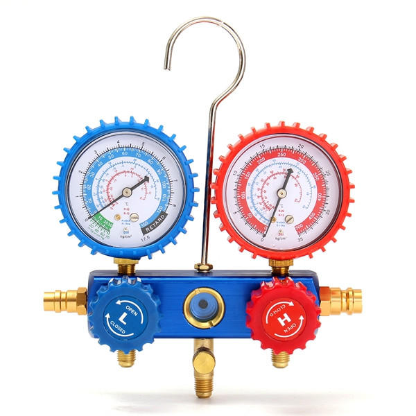 350/500PSI Car A/C Manifold Gauge For R134A Refrigerant A/C System Air Conditioner E6I4