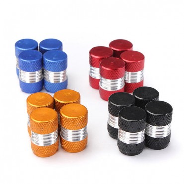 4PCS Aluminum Alloy Car Wheel Tire Valve Stem Caps Dust Covers