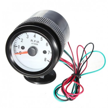 52mm Car Auto Motor Tacho Gauge Meter Tachometer Pointer 1000 RPM