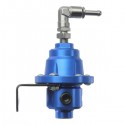 Adjustable Fuel Pressure Regulator With Filled Oil Gauge Aluminum Blue