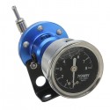 Adjustable Fuel Pressure Regulator With Filled Oil Gauge Aluminum Blue