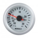 Auto Car Mechanical Boost Vacuum Gauge Autometer Ultra Lite Silver