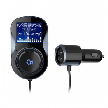 BC30 Car 4.1+EDR bluetooth MP3 Player Hands-Free Dual USB FM Transmitter Car Charger