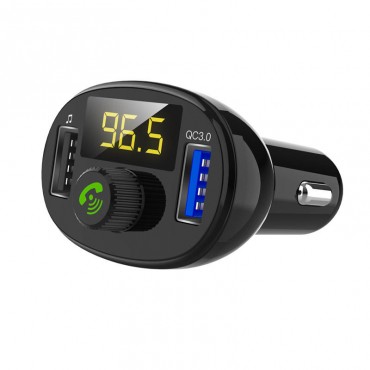 BT23 Car MP3 Player QC3.0 Fast Charging LED screen Hand-free FM Transmitter