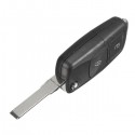 Car 433MHz ID48 Chips 2 BTN Remote Key Alarm Fob Flip Uncut for VW 1J0 959 753 AG