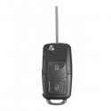 Car 433MHz ID48 Chips 2 BTN Remote Key Alarm Fob Flip Uncut for VW 1J0 959 753 AG