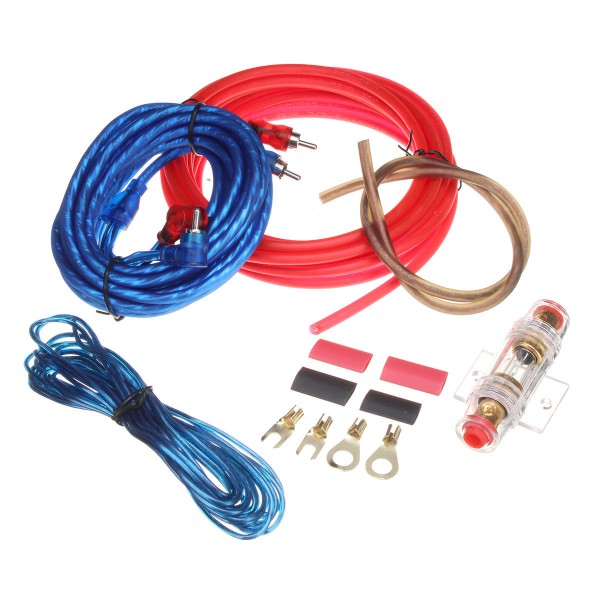 Car Audio Subwoofer Sub Amplifier AMP RCA Wiring Kit Power Audio Cable 10GA 4.5M