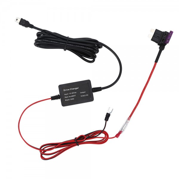 Car Camera 3 Hard Wire ACC HK3 Hardwire Kit For Parking Mode With Mini USB Port