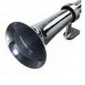 Chrome Single Trumpet Air Horn Trucks Lorry Automobiles Boat