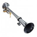 Chrome Single Trumpet Air Horn Trucks Lorry Automobiles Boat