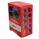 Digital Red LED PSI Oil Pressure Press Gauge Round With Install Guide