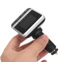 FM12B LCD Screen Wireless FM Transmitter Bluetooth Car MP3 Player Car Kit with USB Charger Support TF Card Line-in AUX