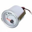 New Electrical Oil Pressure Gauge White Face Blue LED