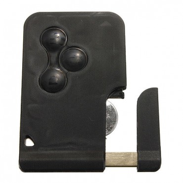 Replacement Remote Key Card With Uncut Blade For Renault 2003-2008