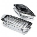 Silver Front Kidney Grille Grills For BMW E46 3 Series 2 Door 99-06