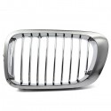 Silver Front Kidney Grille Grills For BMW E46 3 Series 2 Door 99-06