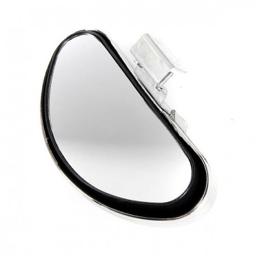 Silver Universal Auto Side Blind Spot Mirror Wide Angle View Safety