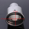 Stainless Steel Car Tail Rear Chrome Round Exhaust Muffler Pipe Tip