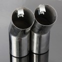 Stainless Steel Trail Rear Exhaust Pipe Muffler For VW Bora Golf Jetta