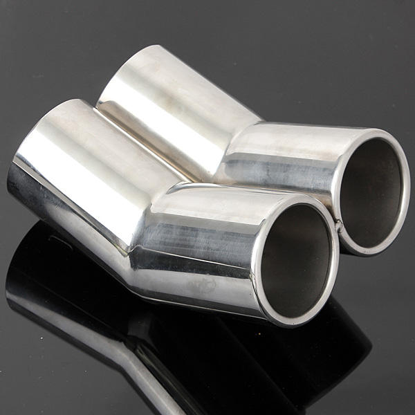 Stainless Steel Trail Rear Exhaust Pipe Muffler For VW Bora Golf Jetta